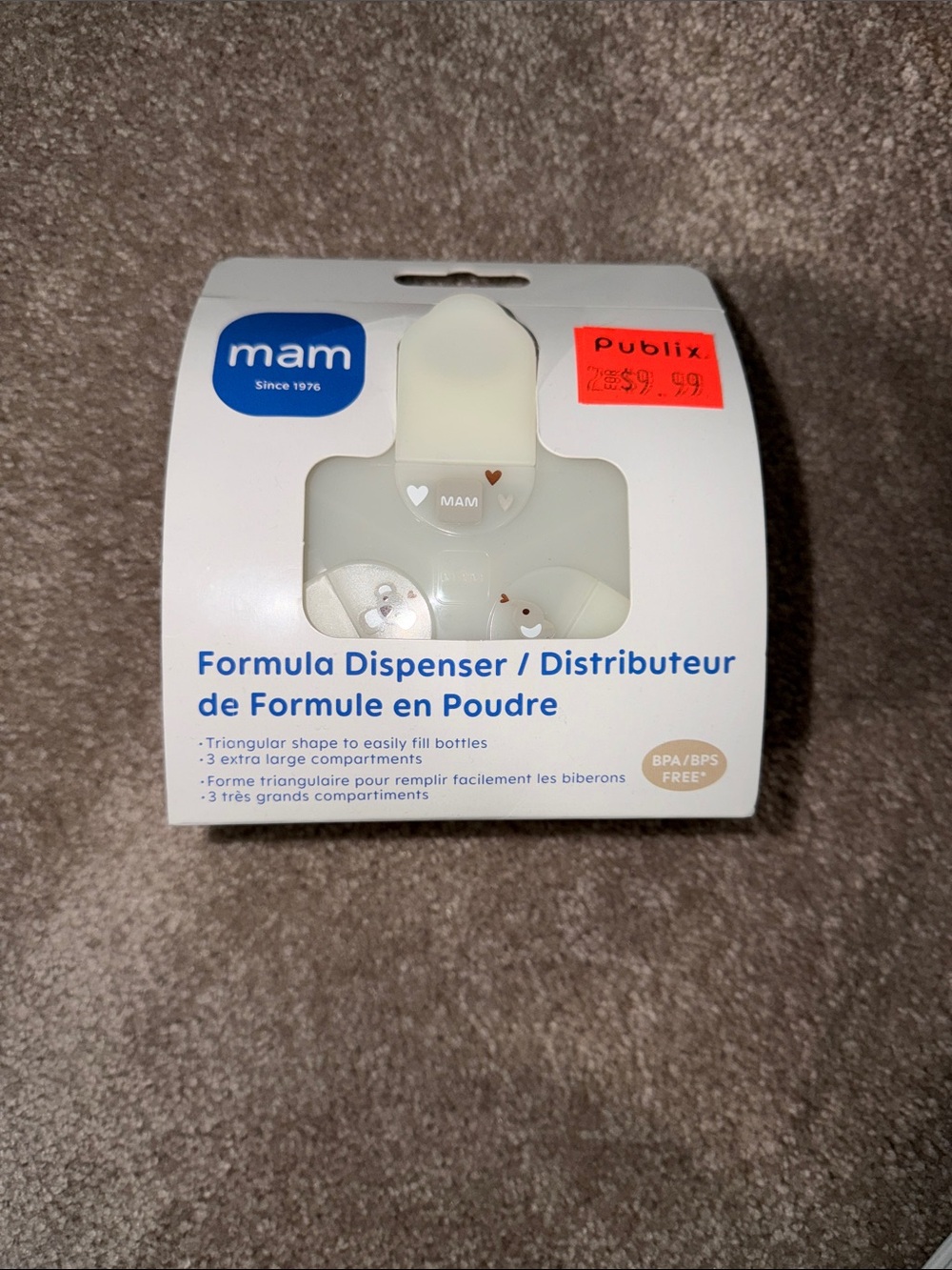 Cream Formula Dispenser – 3-Compartment Powder Storage